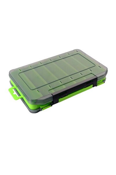 Choice صندوق تخزين أدوات الصيد الكبير ذو الوجهين باللون الأخضر لأدوات الصيد ا...