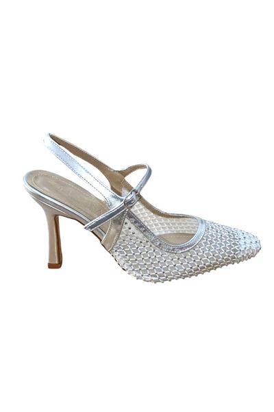 BİLENER Flora 3025 Women's Stone Mesh Evening Dress Shoes