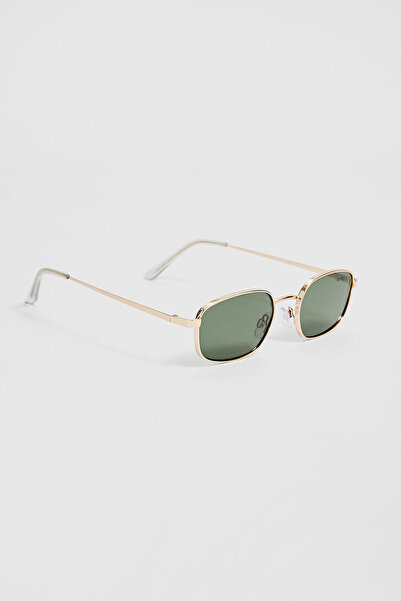Stradivarius Rectangular metal sunglasses