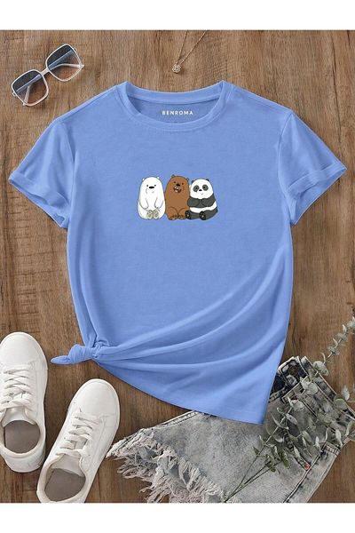 BENROMA 1 produs pentru achiziții de 6 și mai sus este un cadou Tricou pentru copii cu imprimeu urs 3 piese