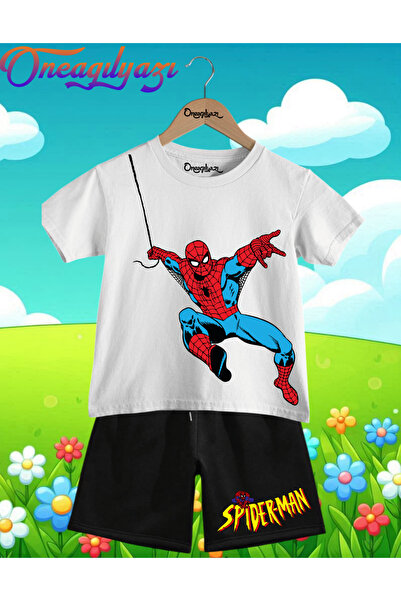 oneagılyazı Štampano Oversize kroj Dječje šortseve T-shirt set