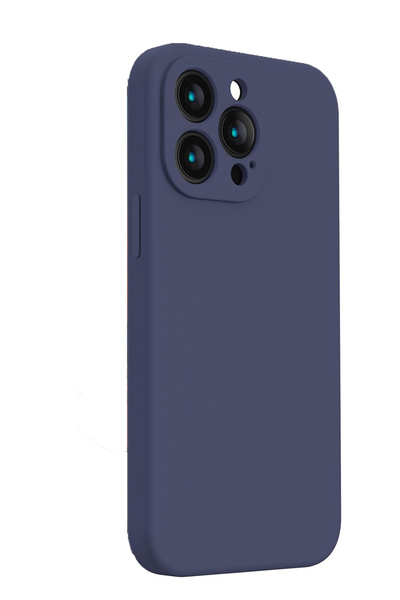 Caseji İphone 14 Pro Uyumlu Lüx Lacivert Kılıf