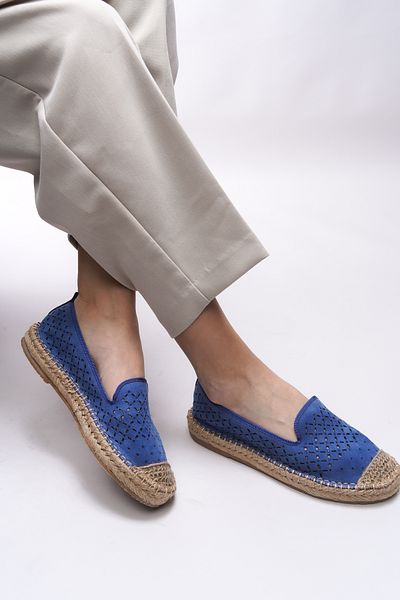 Riccon Espadrile de damă albastre Iohnalyn 00121
