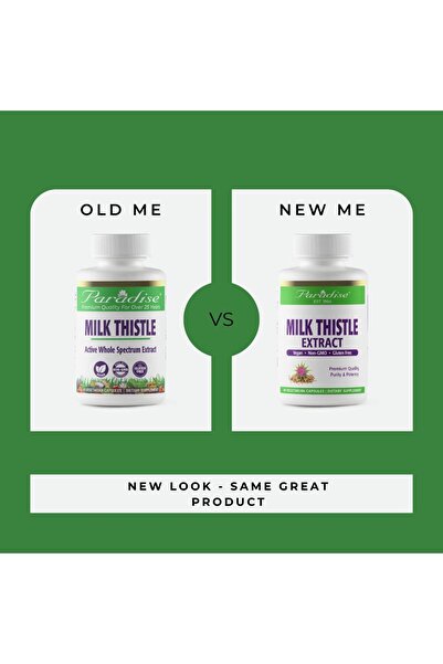 Paradise Herbs Milk Thistle, Whole Spectrum Extract, Vegan, Non-GMO, Gluten Free, 120 Capsules