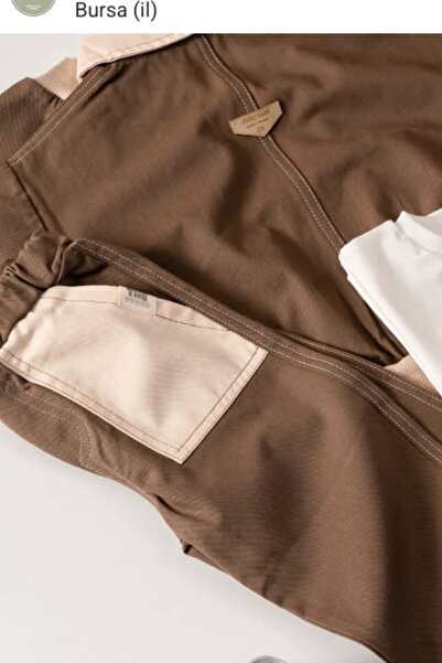 Minytrendy Baby Boy Cool Boy Badili Jacket Sports Bottom Top Set 1-3 Years Old Brown