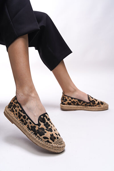 Riccon Leopard Motif Giselnesia Women's Espadrille 00123