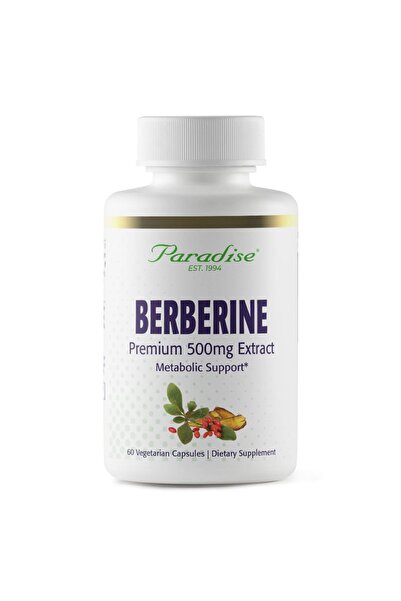 Paradise Herbs مستخلص البربرين 500 ملغ، نباتي، غير معدّل وراثيًا، خالٍ من الج...