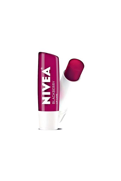 NIVEA Blackberry Tinted Lip Balm with Shea Butter & Jojoba Oil, 0.17 Oz