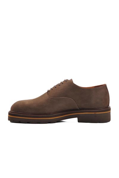 AYAKMOD Ανδρικά παπούτσια casual από γνήσιο δέρμα Premium 2875 M καφέ Nubuck