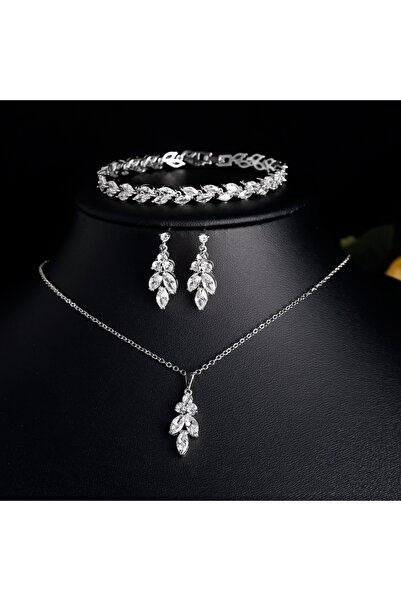 Choice مجموعة S3387 من ZAKOL الفاخرة المصنوعة من أوراق الزركونيا اللامعة بالل...