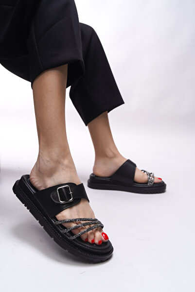 Riccon Papuci pentru femei Mirqwyn 0012457 Piele neagră deasupra modului