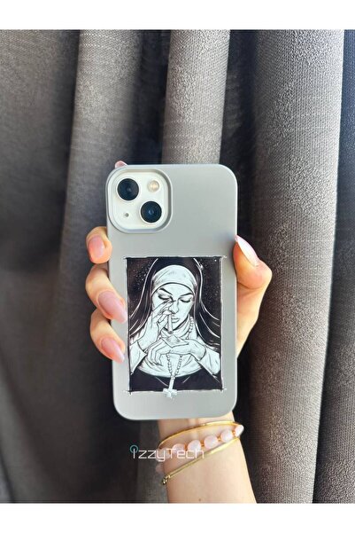 izzytech حافظة هاتف من السيليكون متوافقة مع هاتف آيفون 15 بلس مع حافظة هاتف من السيليكون مطبوع عليها نقش مخملي مميز