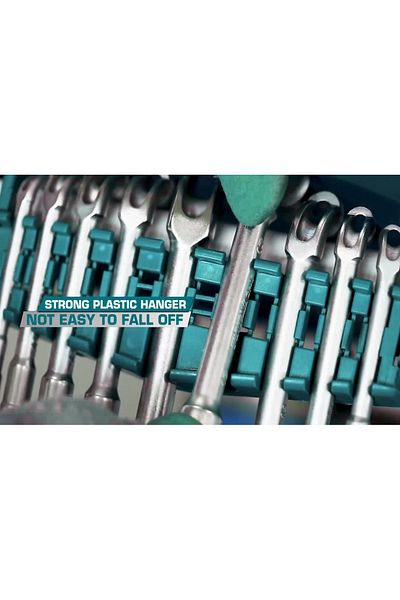 TOTAL 9PCS L-Angled Socket Wrench Set – Chrome Vanadium Steel, Industrial-Grade Tools  7mm To 19mm