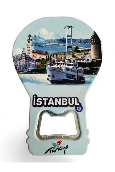 GALATA GIFT Decorative Soda Soda Open Istanbul Themed - Balloon Shaped Magnet Clearly