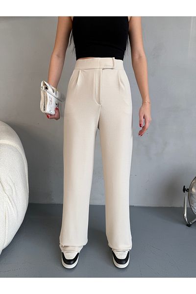 alanora Women's Lycra Velcro Closure Wide Leg Palazzo Pants