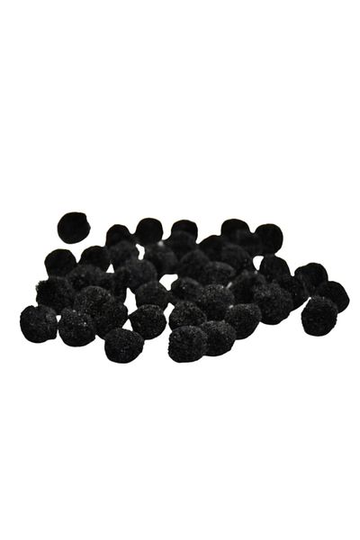 Meyco Pom-pom, 40 Pcs, 15 Mm, Black, Art & Craft Accessories For Children