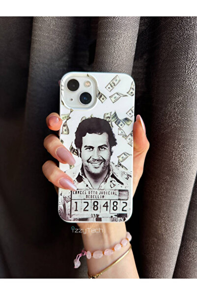 izzytech حافظة هاتف من السيليكون متوافقة مع هاتف آيفون 15 بلس مع حافظة هاتف من السيليكون مطبوع عليها نقش مخملي مميز