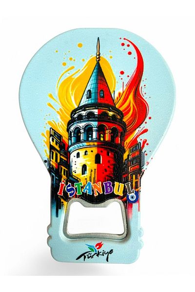 GALATA GIFT Gazographing Magnesium Bottle Angle - Galata Tower Shaped