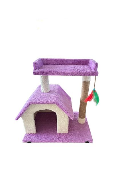 KRT Chitto Cat House and Scratching Post – 2-Tier Comfort Playpen 🏡 🐾