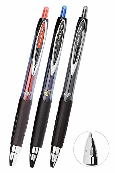 Artlantis Pix cu rolă albastru negru roșu 3 bucăți Uniball Signo 207 0,7 mm P...