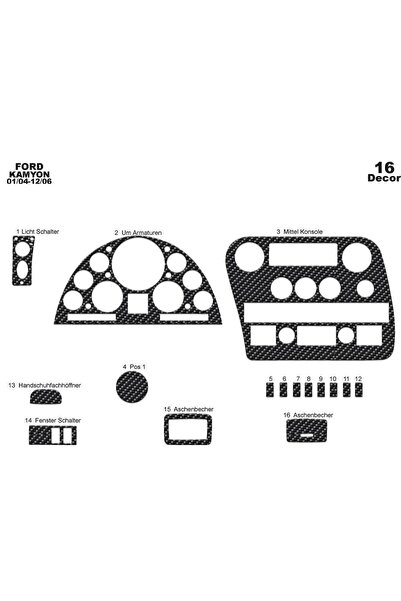 meriç cockpit design ميريتش ®   فورد كارجو توربيدو أمامي مطلي باللون الأسود ا...