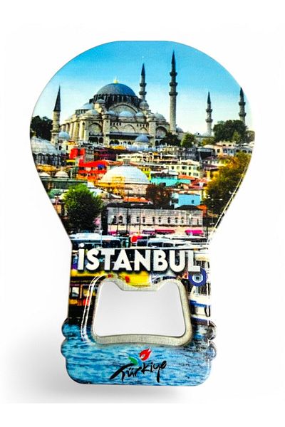 GALATA GIFT Decorative Soda Soda Open Istanbul Themed - Balloon Shaped Magnet Clearly