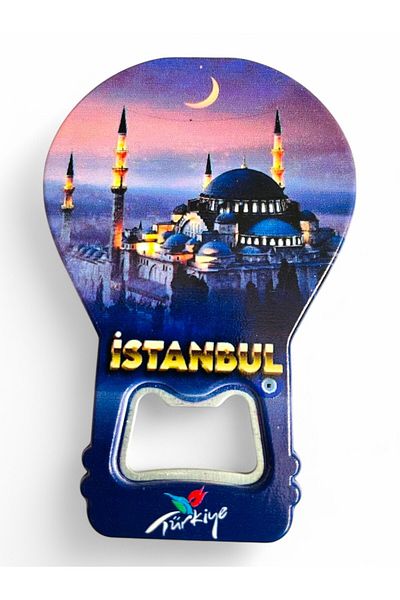 GALATA GIFT Decorative Soda Soda Open Istanbul Themed - Balloon Shaped Magnet Clearly