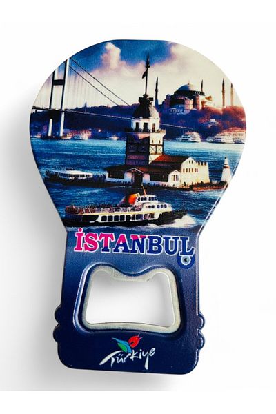 GALATA GIFT Bottle Opener Opener Magnet Balloon Shaped Decorative Soda Soda Opener Maiden's Tower Themed