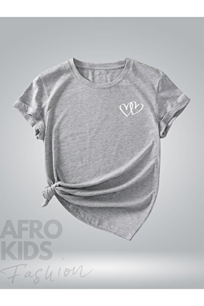 GLOWES Dvostruko srce Štampano Oversize kroj majica