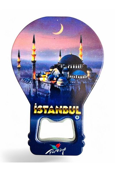 GALATA GIFT Decorative Soda Soda Open Istanbul Themed - Balloon Shaped Magnet Clearly