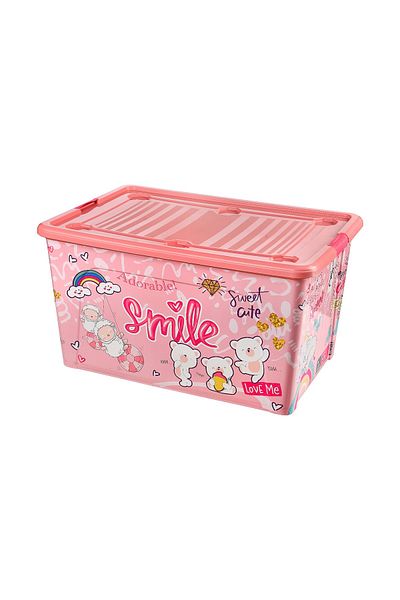 KOZART 40 Lt Toy Storage Box with Wheels