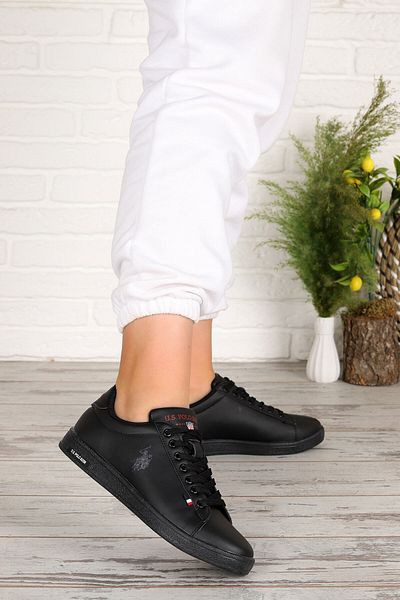 U.S. Polo Assn. اسن. حذاء رياضي نسائي للمشي اليومي من Franco Wmn حذاء مشي أسود