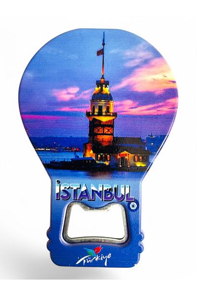 GALATA GIFT Bottle Opener Opener Magnet Balloon Shaped Decorative Soda Soda Opener Maiden's Tower Themed
