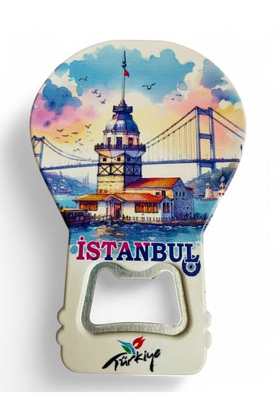 GALATA GIFT Bottle Opener Opener Magnet Balloon Shaped Decorative Soda Soda Opener Maiden's Tower Themed