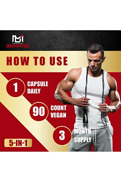 BMVINVOL Beet Root Capsules - Green Tea, Red Spinach, Ginseng, Black Pepper - 90 Count - 3 Month Supply