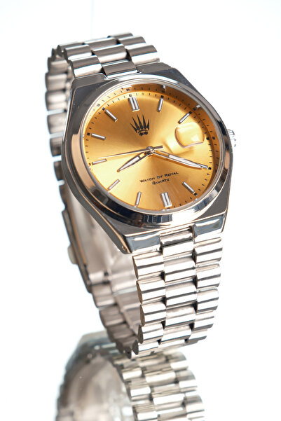 WATCHOFROYAL Ocean Silver Yellow Kol Saati