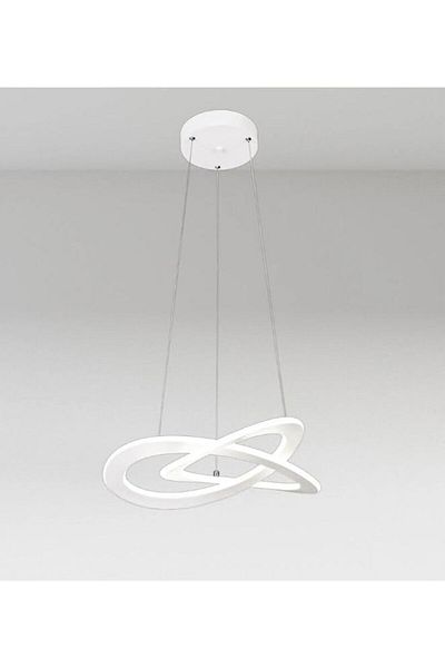 A F N LIGHTING 49cm Modern LED Pendant Light 40W 3000K Warm White Ceiling Fixture for Home & Office