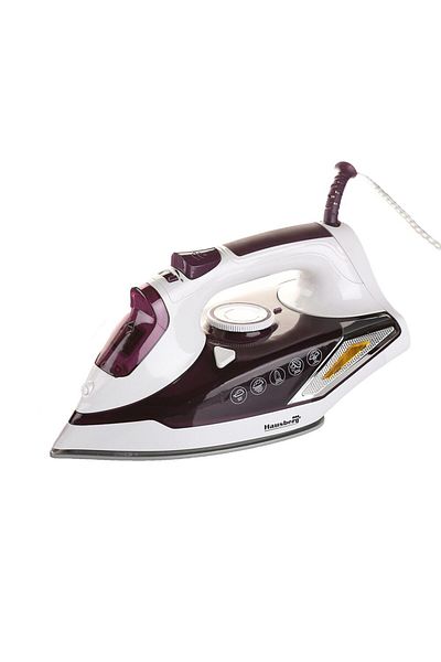 Hausberg Fier De Calcat Hb-7880mv, 2300w, Talpa Cu Invelis Ceramic, Rezervor Apa 400ml, Alb-mov