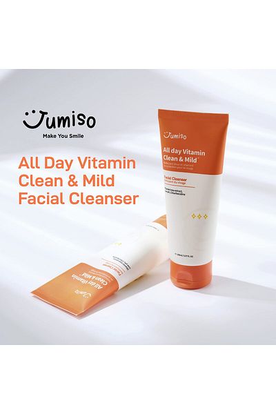 Jumiso [Jumiso] All day VITAMIN Clean & Mild Facial Cleanser, Low pH, Vitamin, Vegan, Sensitive skin