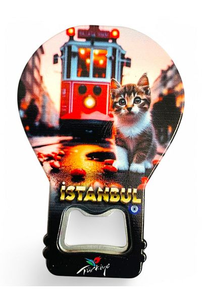 GALATA GIFT Decorative Balloon Angle: Magnetc Soda Gas Angle Galata Tower and Cats