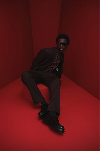 MUGGO Norman garantált valódi bőr – ortopéd vastagtalpú kényelmes férficipő