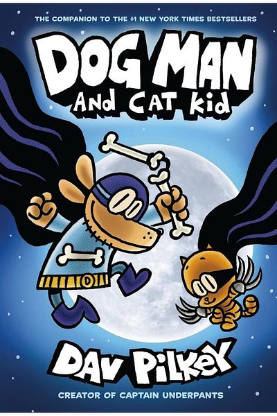 Scholastic مجموعة الرجل الكلب: رواية مقابلة (DOG MAN # 4)