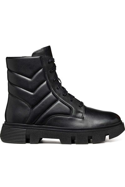 Geox Black Booties Womens Shoes