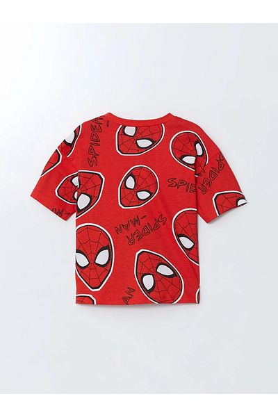 LC Waikiki Lcw Kids Red Crew Neck Spider-Man Printed Boys T-Shirt