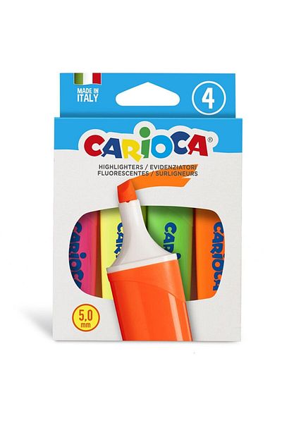 CARIOCA 4 Color Highlighter Marker Pen (Memolight)