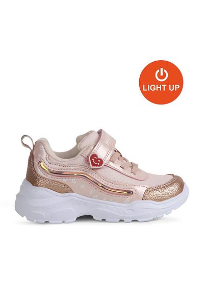 BUCKHEAD Pantofi anatomici pentru fete - culoare roz 3031 Mindy Lighted