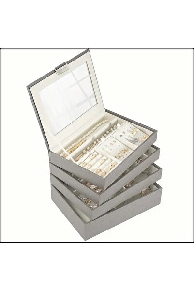 İsdeksan 4 parça Takı Standı, Özel tasarım takı kutusu, çok amaçlı düzenleyic...