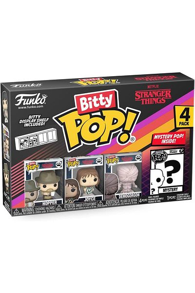 Funko شخصيات سلسلة 2 من Stranger Things Bitty Pop Hopper مكونة من 4 قطع