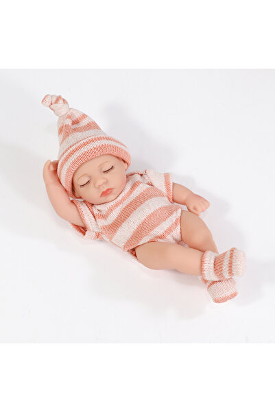 Choice دمى ريبورن جديدة مخططة باللون الوردي والأبيض مصنوعة من الفينيل الناعم ...