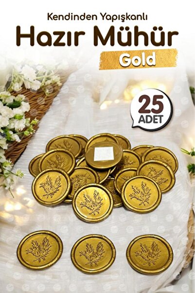t tuğset etiket Hazır Mum Mühür Kendinden Etiketli Yapışkanlı Mum Mührü 25 Ad...